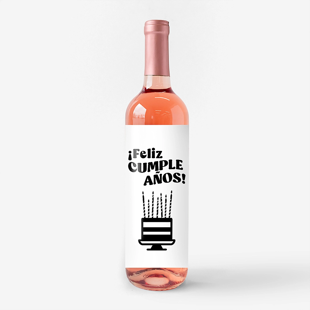 Vino Beringer con etiqueta "Feliz cumpleaños" 23052