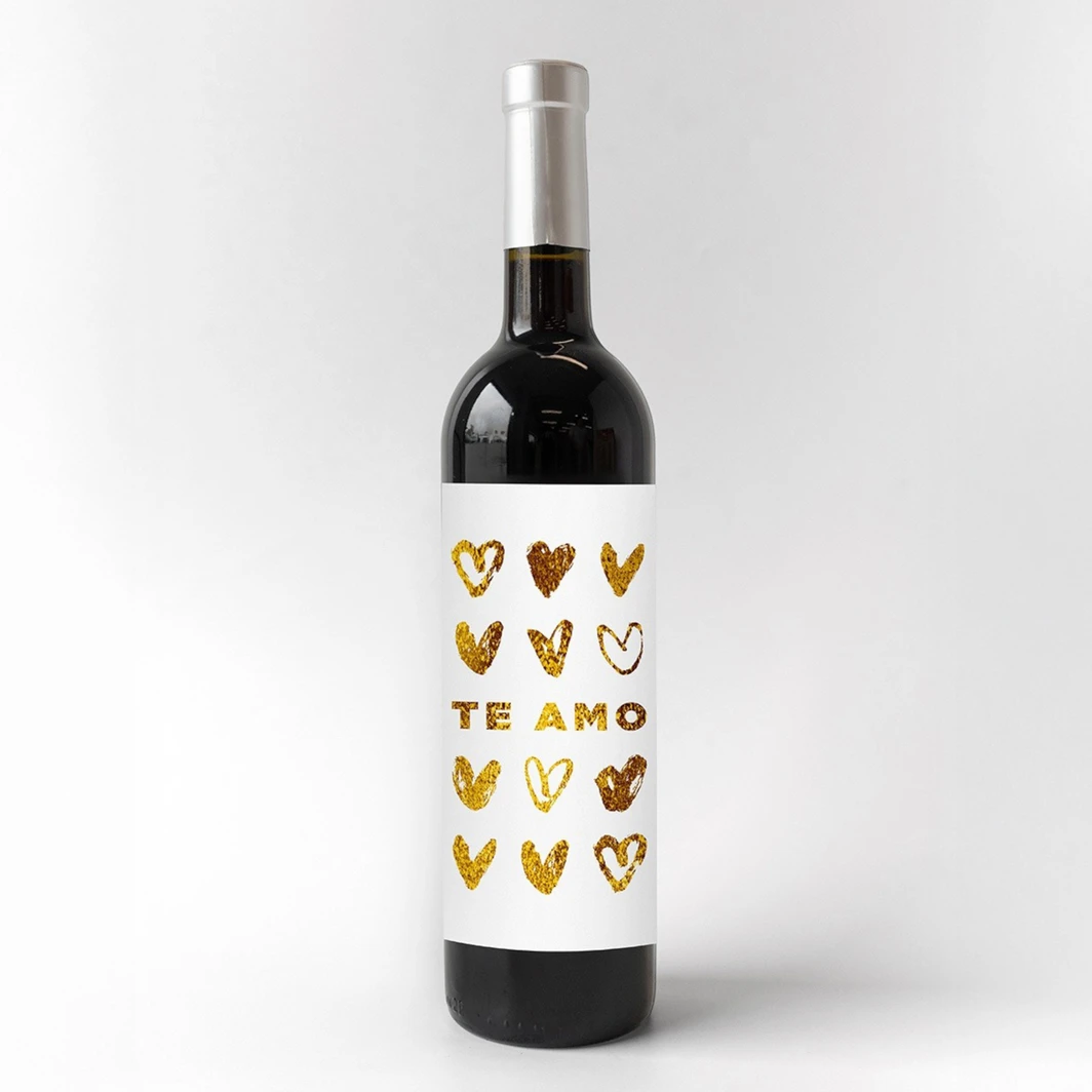Vino 3V con etiqueta "Te amo" 23053
