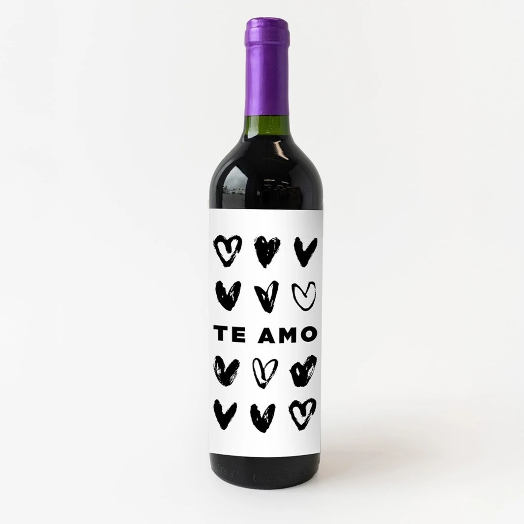 Vino Concha y Toro con etiqueta "Te amo" 23058