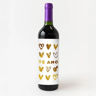 Vino Concha y Toro con etiqueta "Te amo" 23059