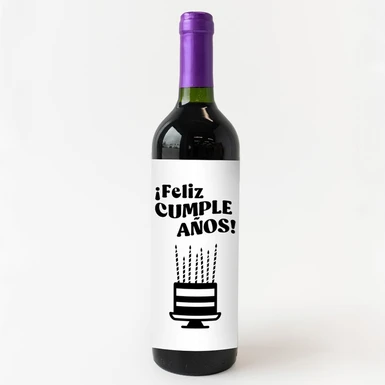 Vino Concha y Toro con etiqueta "Feliz cumpleaños" 23062