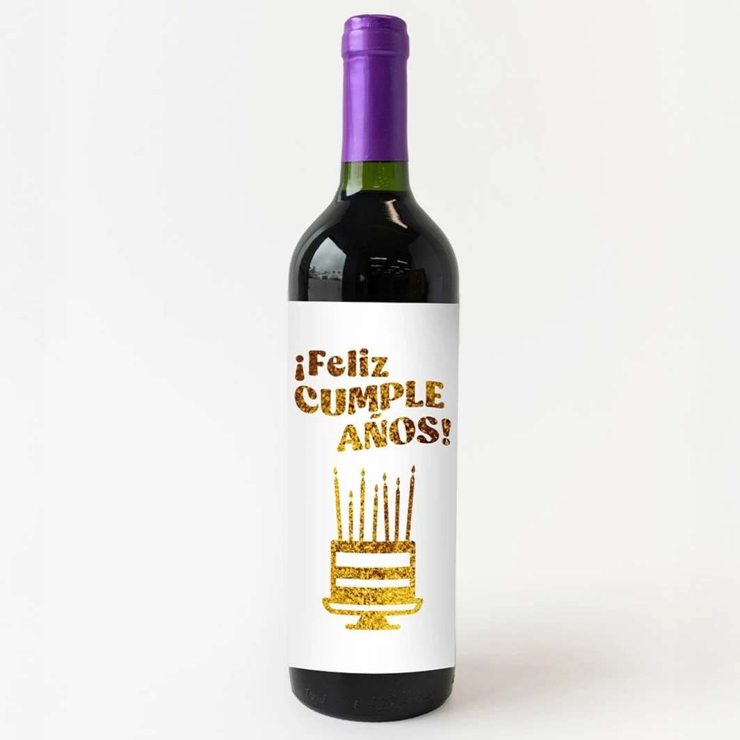 Vino Concha y Toro con etiqueta "Feliz cumpleaños" 23063