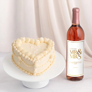 Pastel Bride To Be con Beringer y Etiqueta Personalizada Dorada 23249