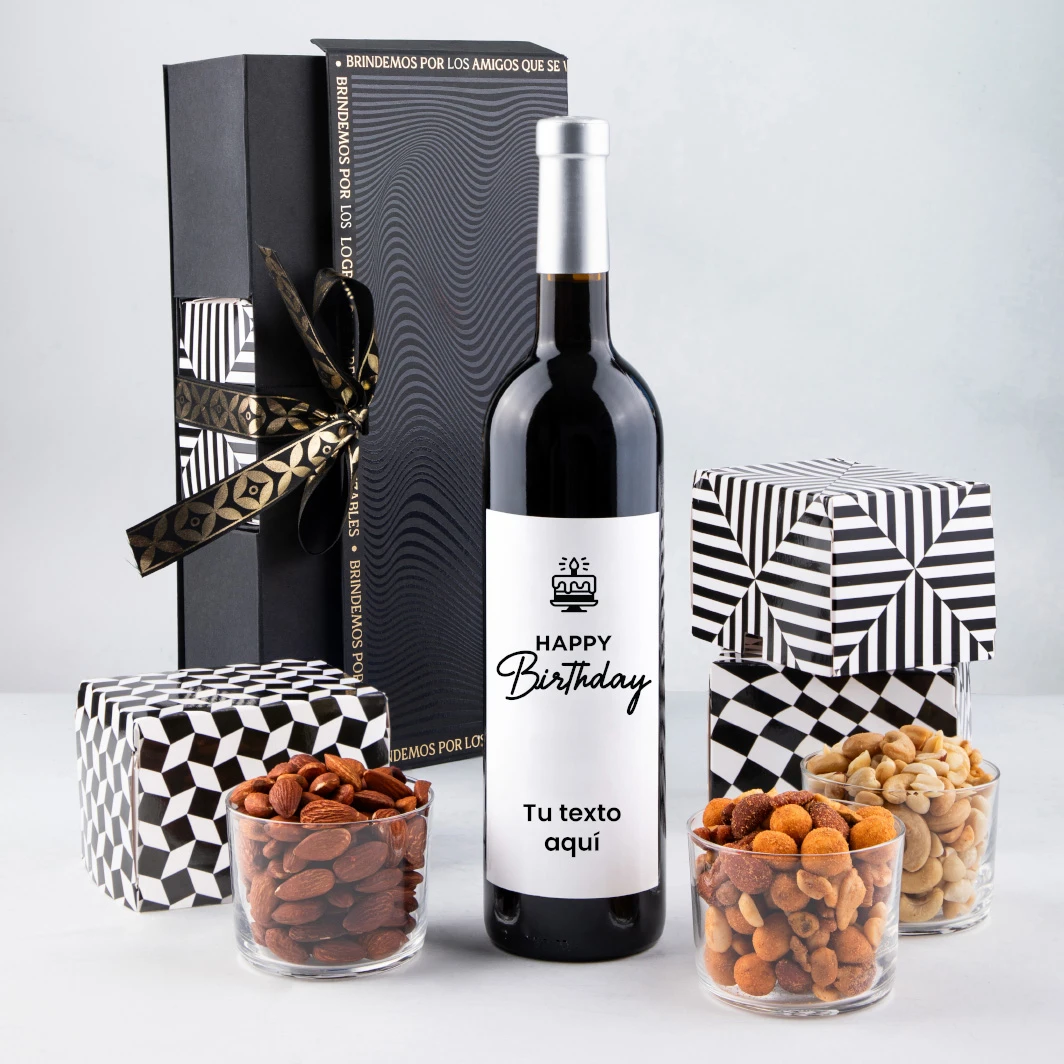 Snacks with personalized wine 23280-P