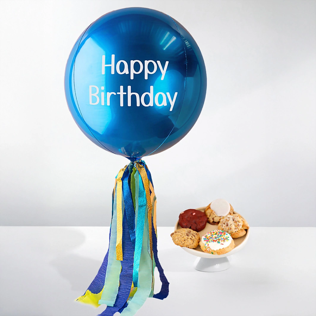 Galletas Cookie Lab con Globo Happy Birthday 23346