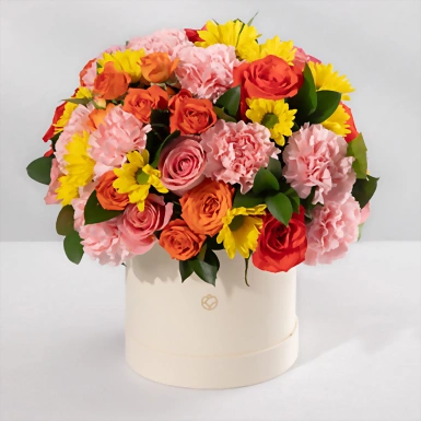 Arreglo de Claveles Rosas y Rosas 23367