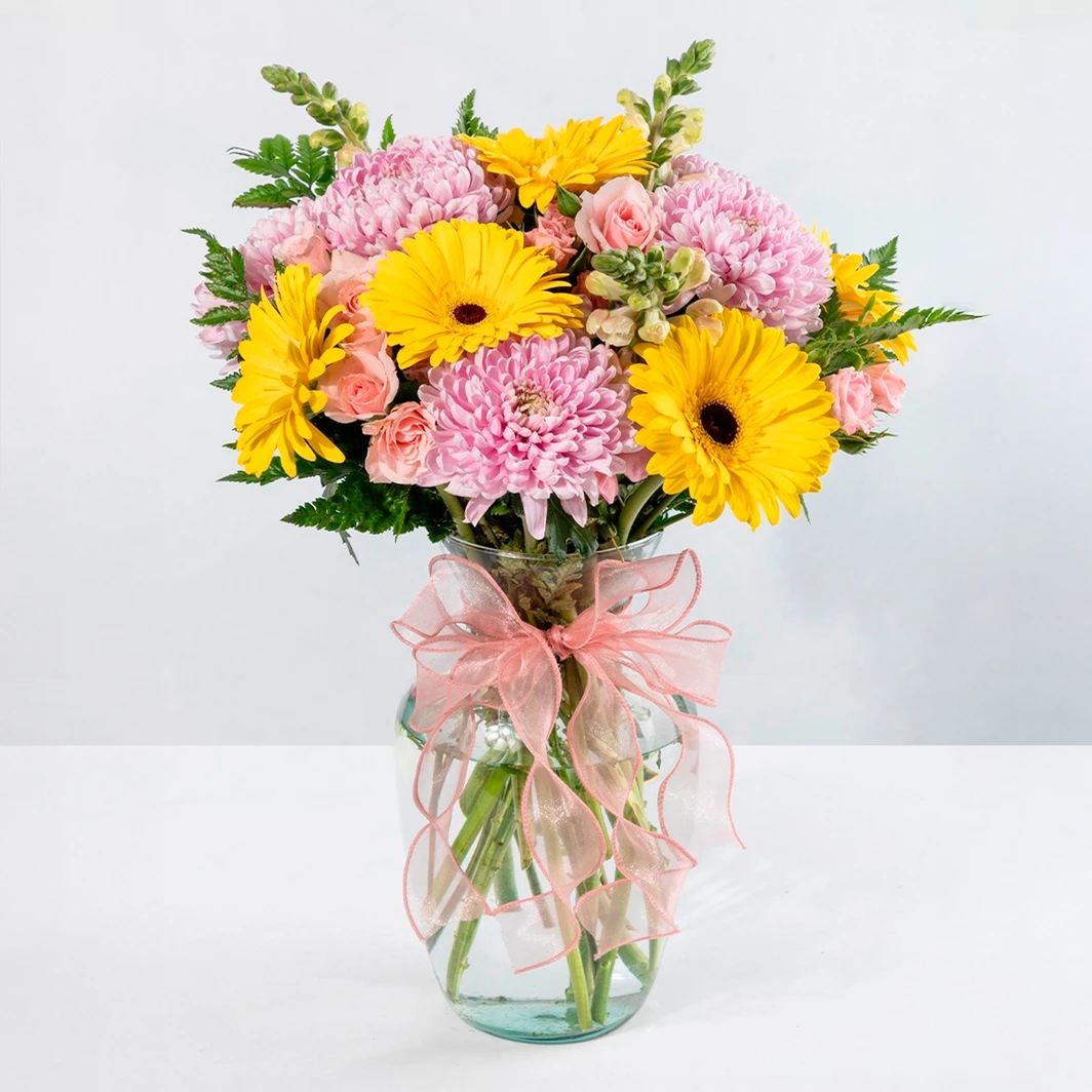 Yellow Gerbera Arrangement with Roxanne 23395
