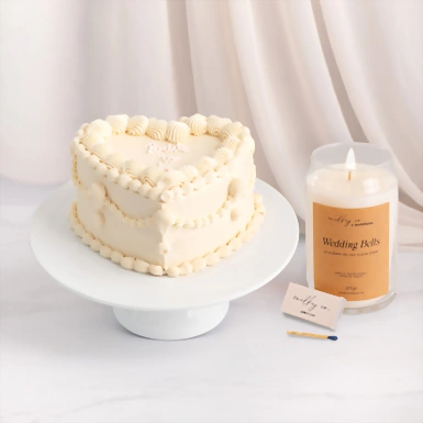 Pastel Bride To be y Vela Milky Co. "wedding bells" 23449