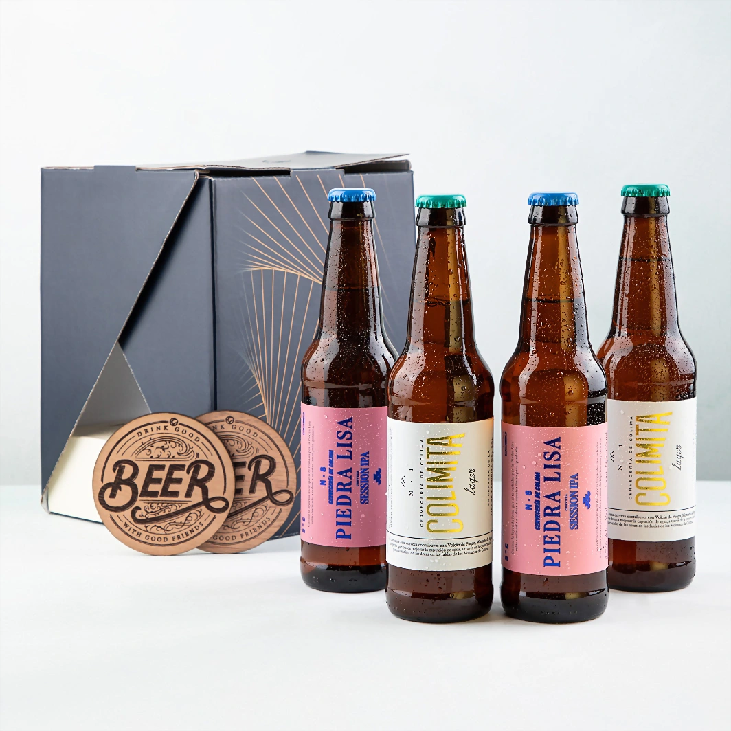 4 Pack Cerveza con Portavasos 23552