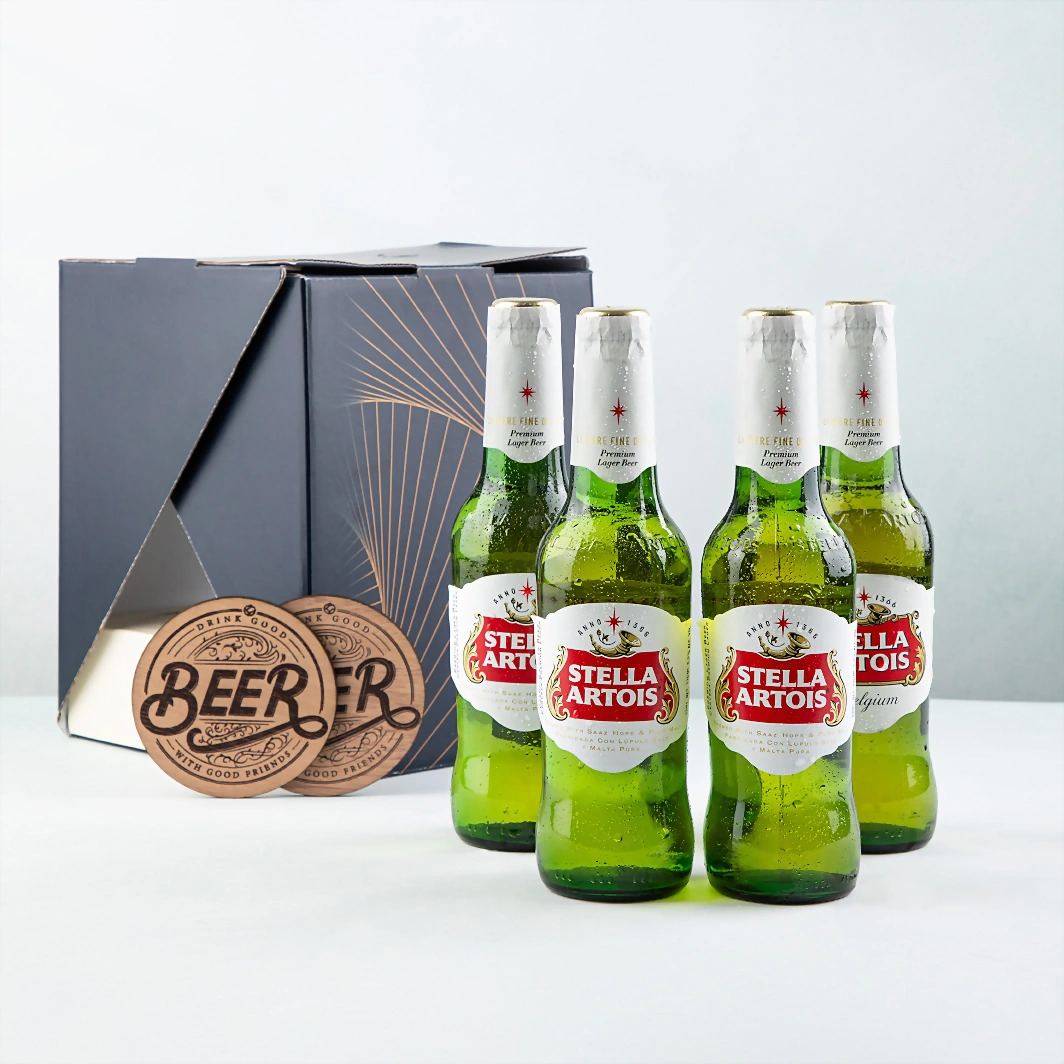 4 Pack Cerveza con Portavasos 23553