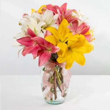 Arreglo Colorido de 10 Lilys 23567