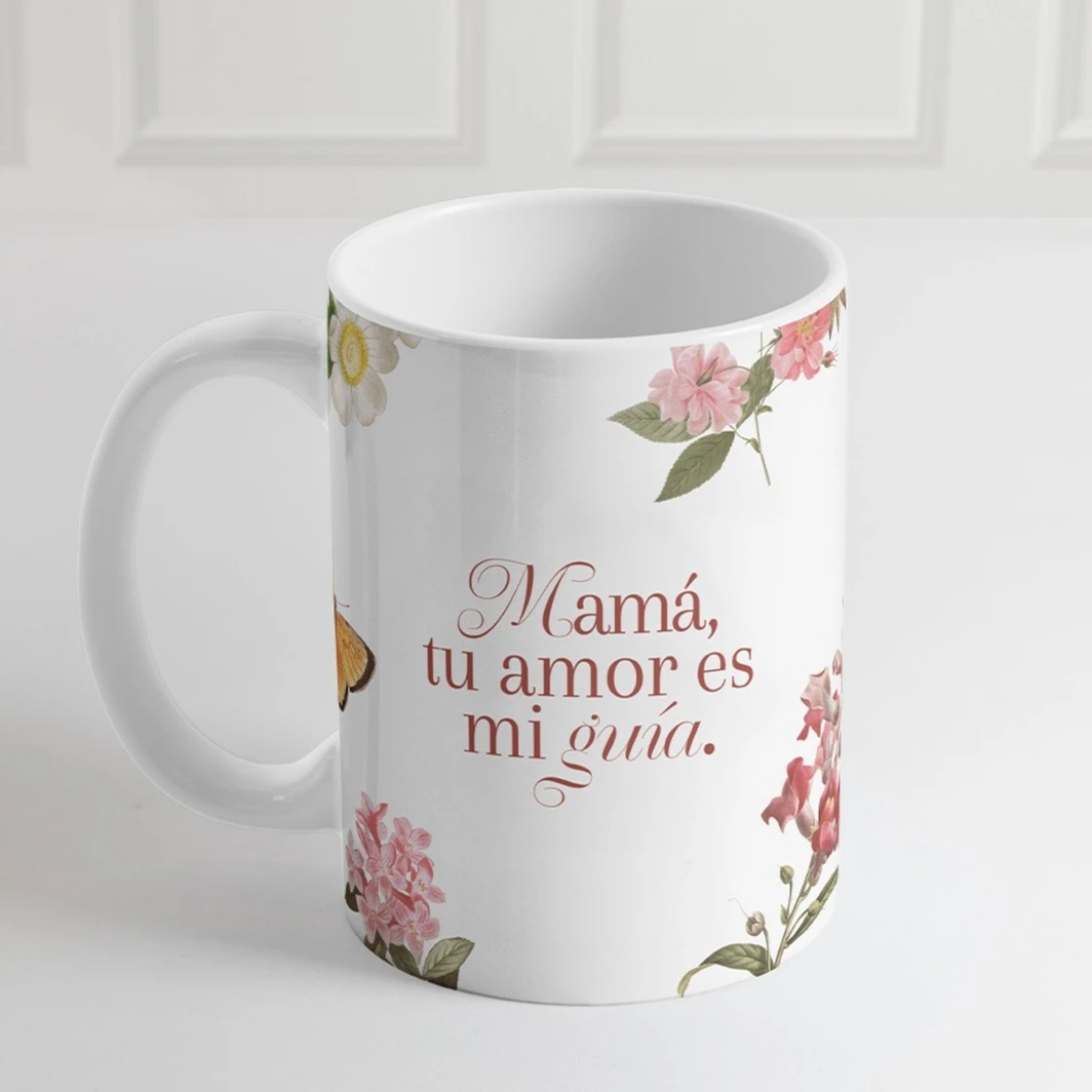Personaliza Taza "Mamá tu amor es mi guía" 15oz 23615-P