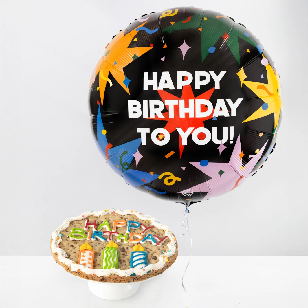 Galleta "Happy Birthday" con Globo Gigante Cumpleaños 23990