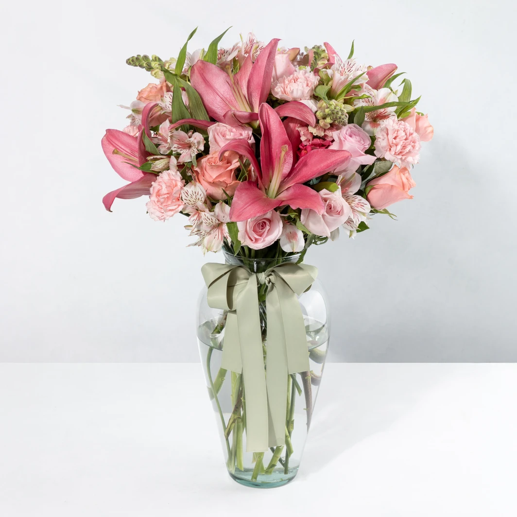 Arreglo de Lilys y Rosas Rosas 24109