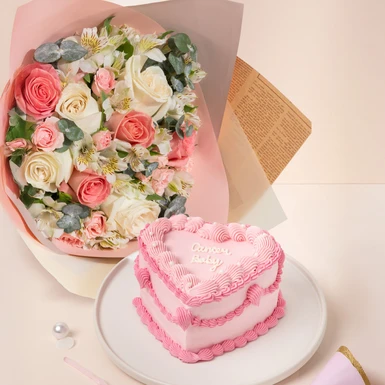 Combo Pastel Signo Cancer con Flor 24138