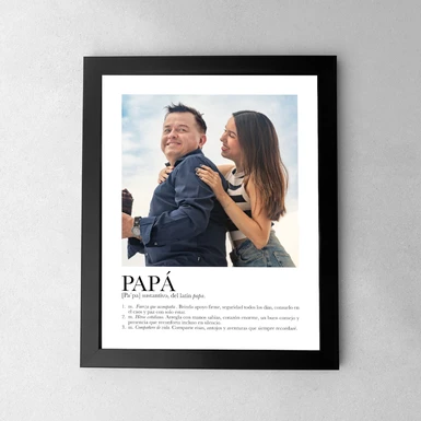 Marco "Definición de Papá" Grande en Negro 24147-P