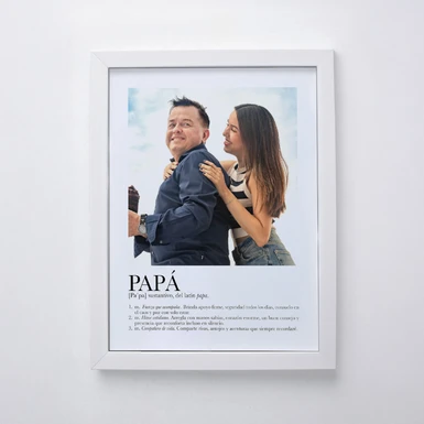 Marco "Definición de Papá" Grande en Blanco 24148-P