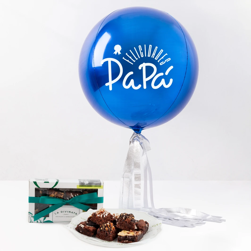 Brownies with Balloon for Dad 24160