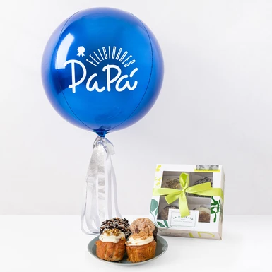 Muffins La Divinata con Globo "Papá Eres Increible" 24162