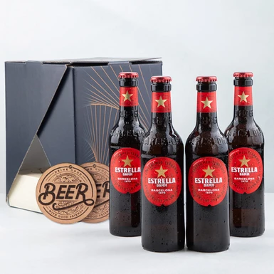 4 Pack Cerveza con Portavasos 24197