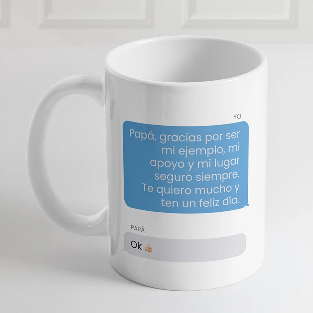 Personaliza Taza  "Chat con Papá" 15oz 24235-P