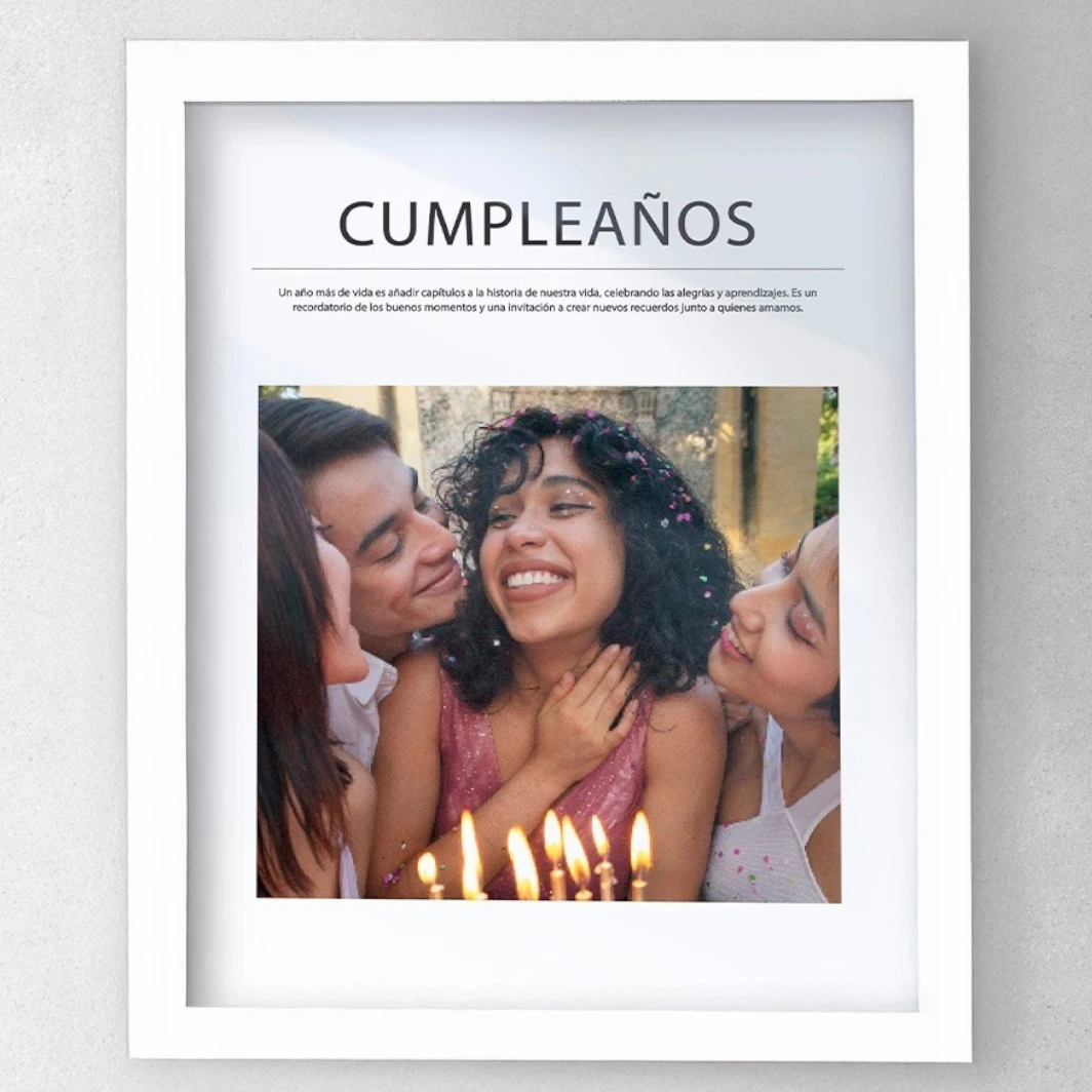 Marco Cumpleaños Grande Blanco 24236-P