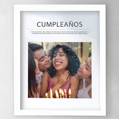 Marco Cumpleaños Grande Blanco 24236-P