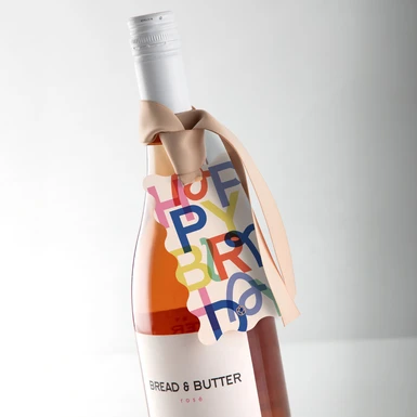 Vino con Distintivo Happy Birthday 24304