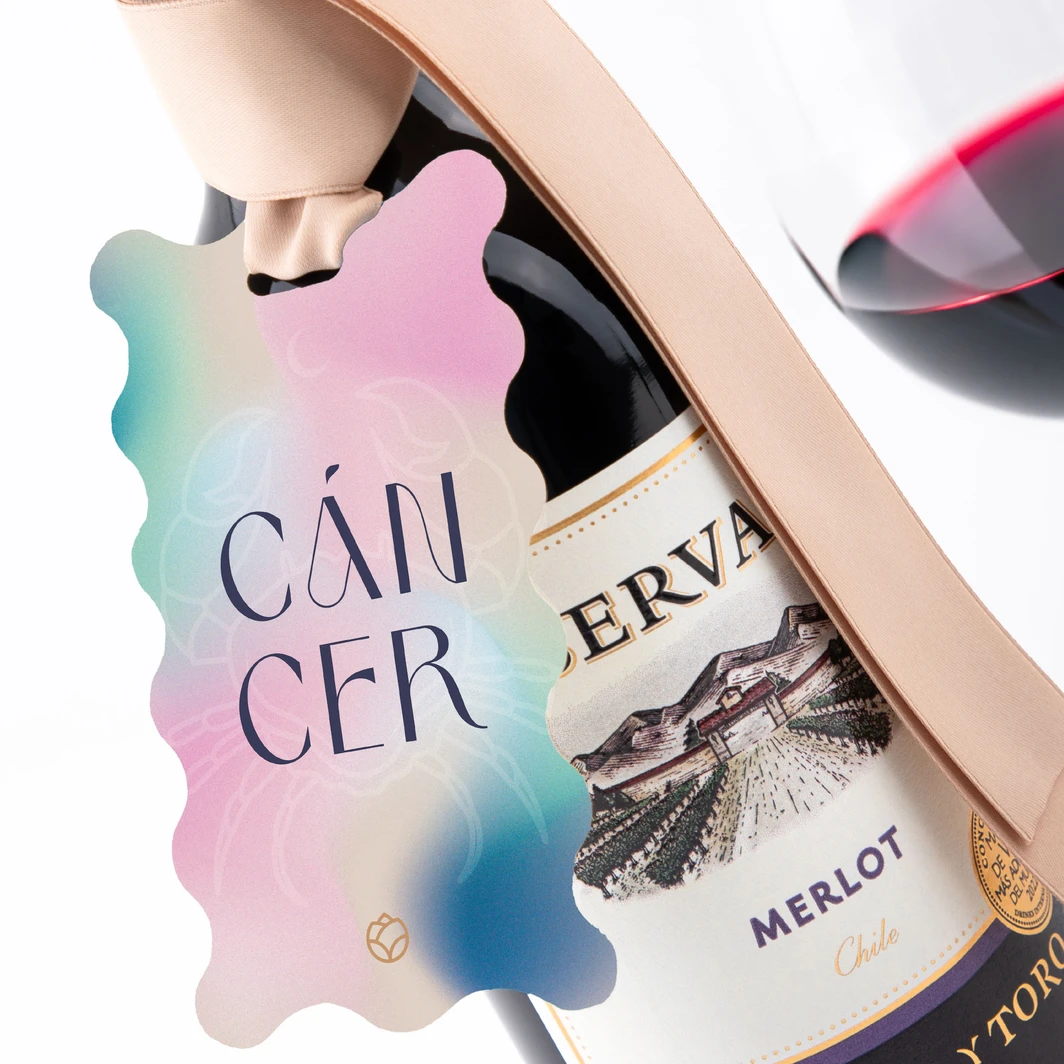 Vino con Distintivo Cancer 24343
