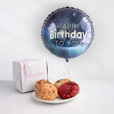 Galletas with Balloon "Happy Birthday" 24364
