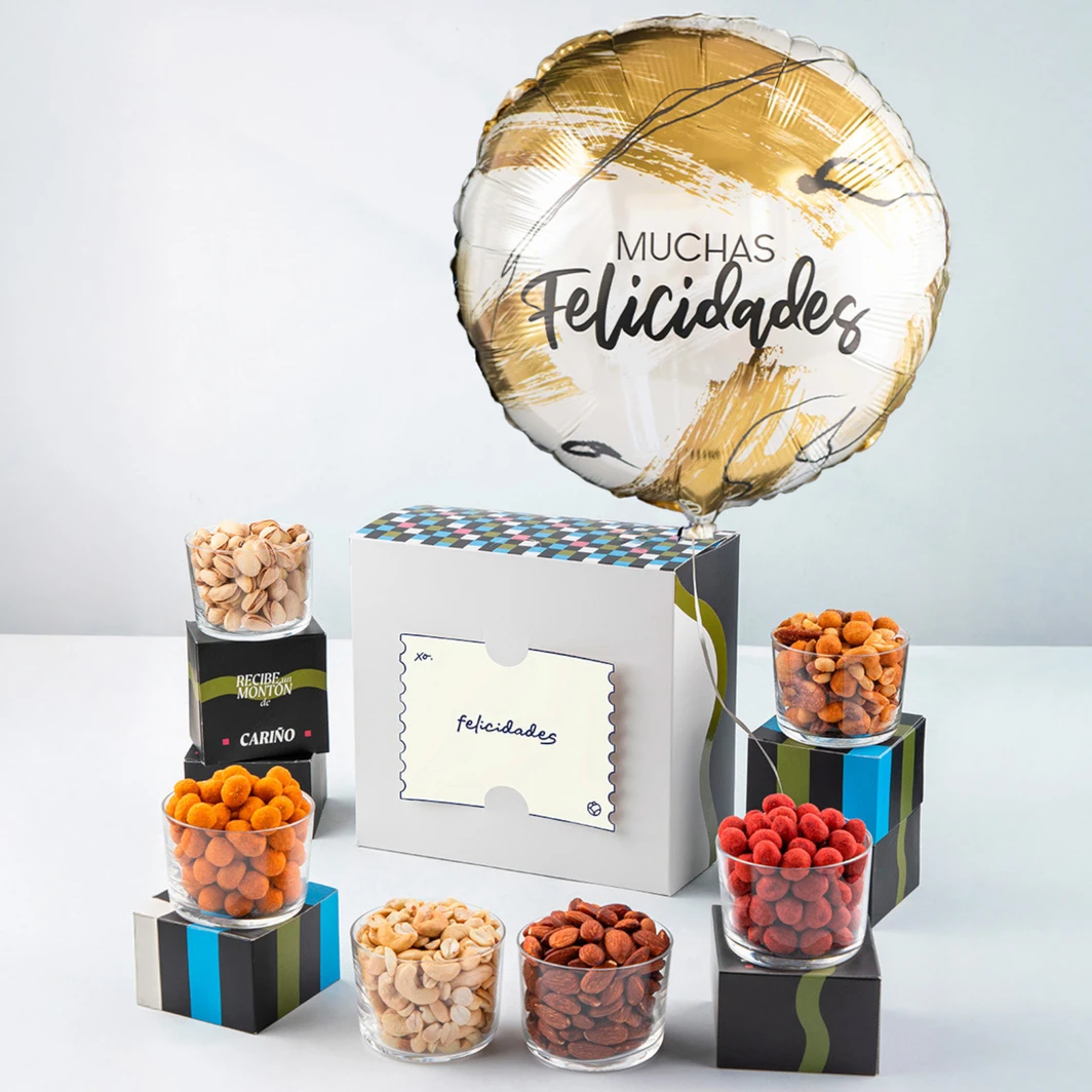 Regalo con Botanas y Globo 24404