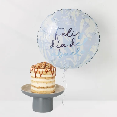 Pastel Elote Mil Miel y Globo de “Feliz dia del Abuelo“ 24464