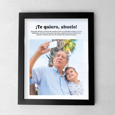 Marco Personalizado Te Quiero Abuelo 24612-P