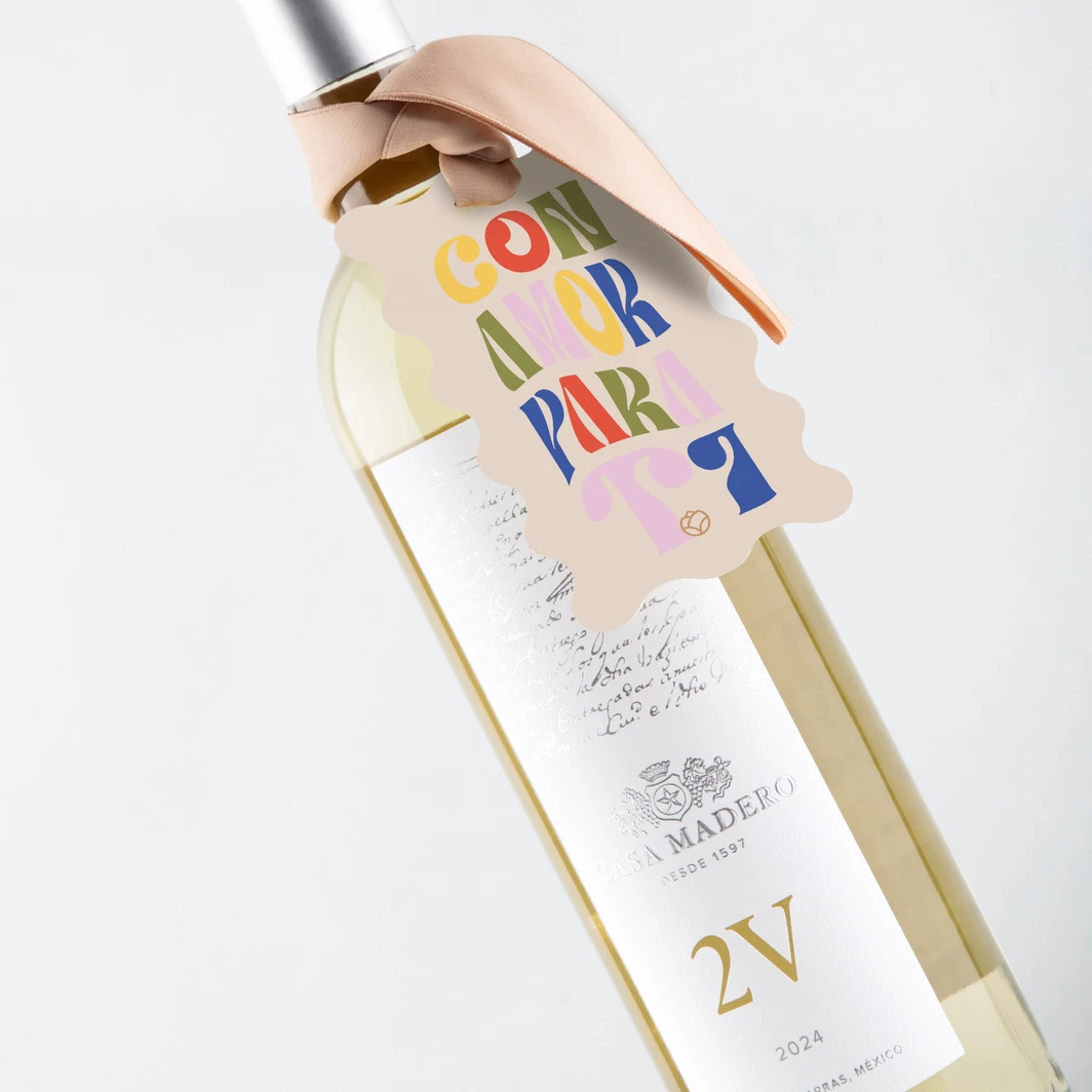 Vino 2V Blanco con Distintivo Con Amor Para Ti 24639