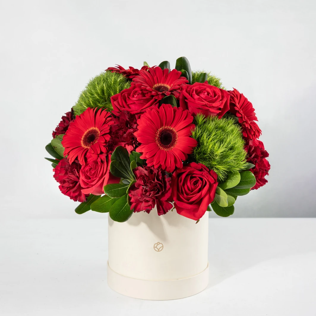 Eclipse with Gerberas and Red Roses 24699