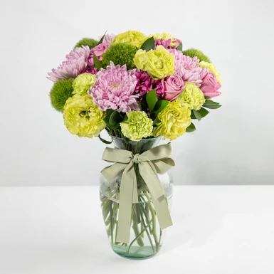 Arreglo de Roxanas y Lisianthus Verde 24702