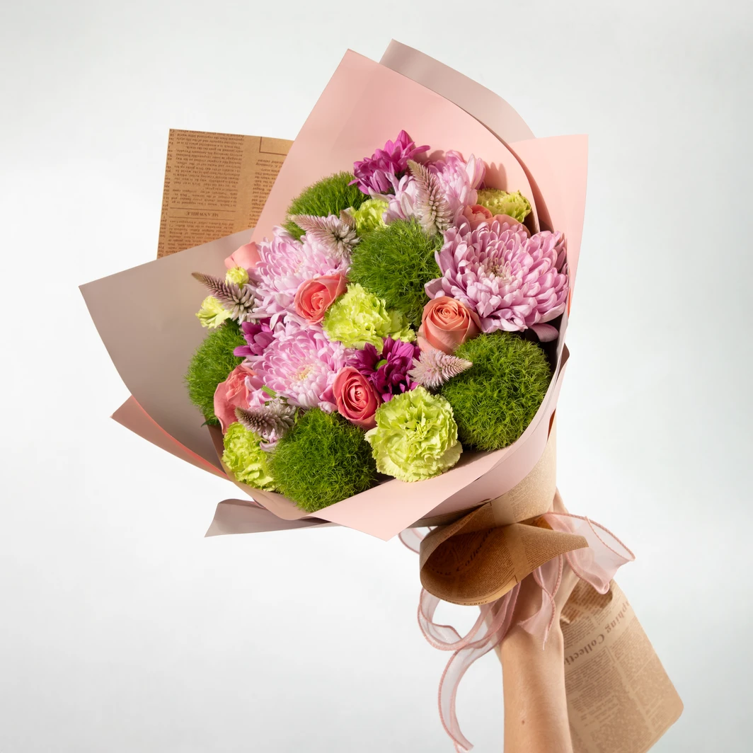 Ramo de Roxanas y Rosas Rosa 24703