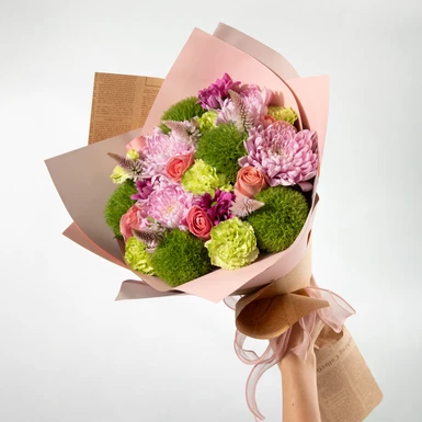 Ramo de Roxanas y Rosas Rosa 24703