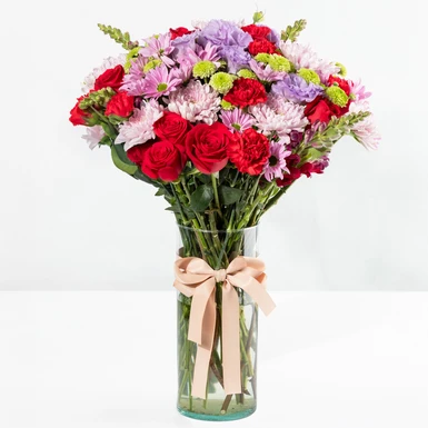 Arreglo de Roxanas y Lisianthus Lila 24712