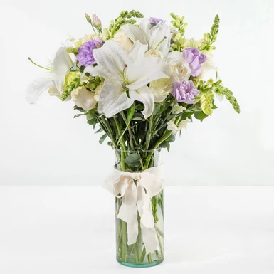 Casablancas and White Roses Arrangement 24715