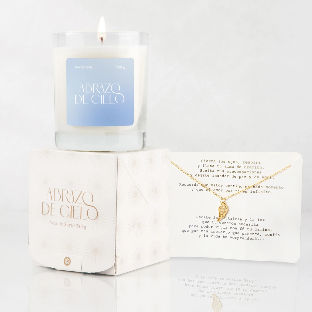 Collar y Vela Abrazo de Cielo 24719