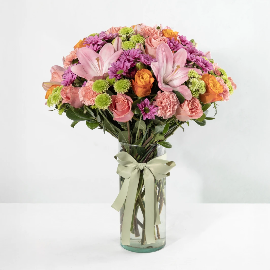 Sweetness Arrangement with Pink Lilies and Daisies 24751