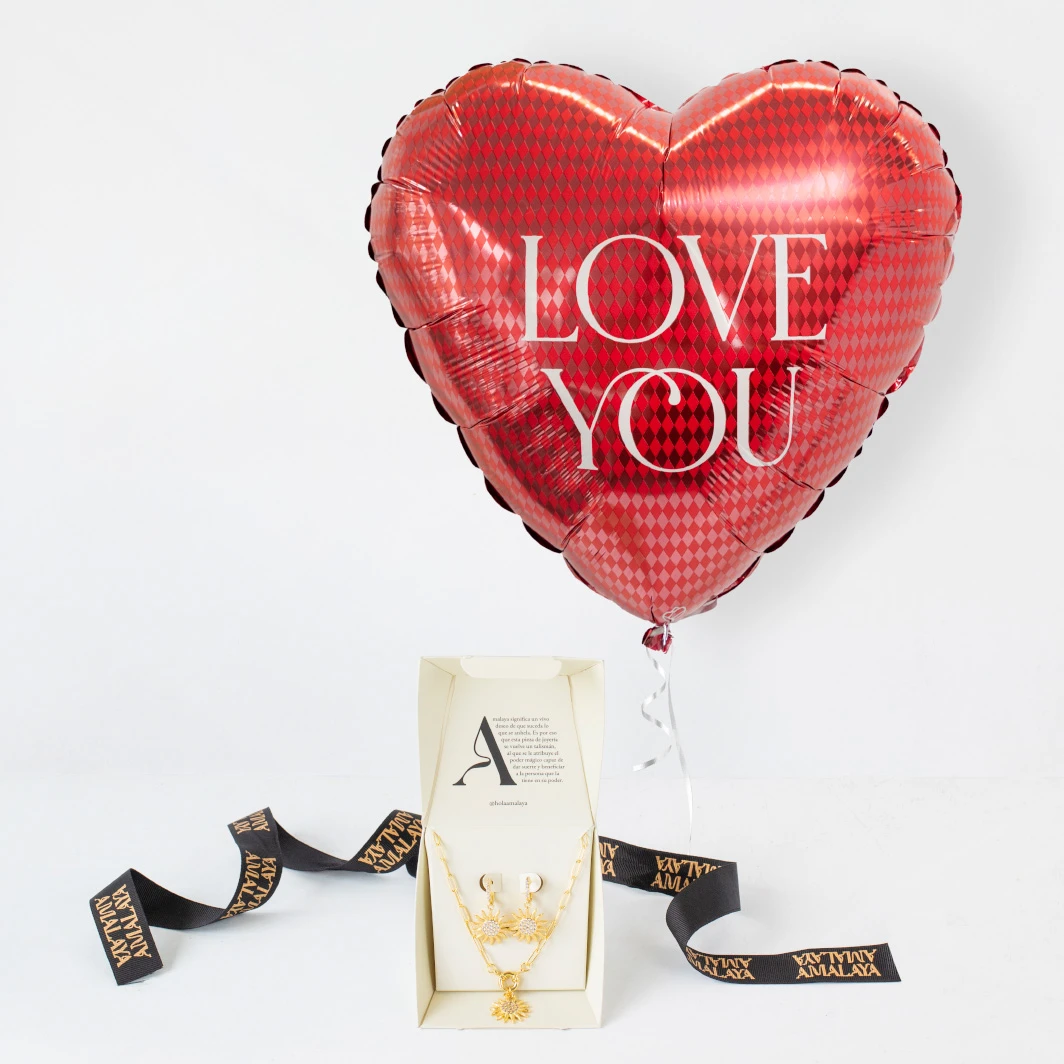 Set Sunrise con Globo "Love you" 24755