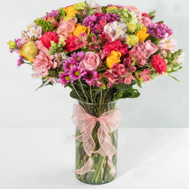 Arreglo de Rosas Amarillas y Lisianthus 24790