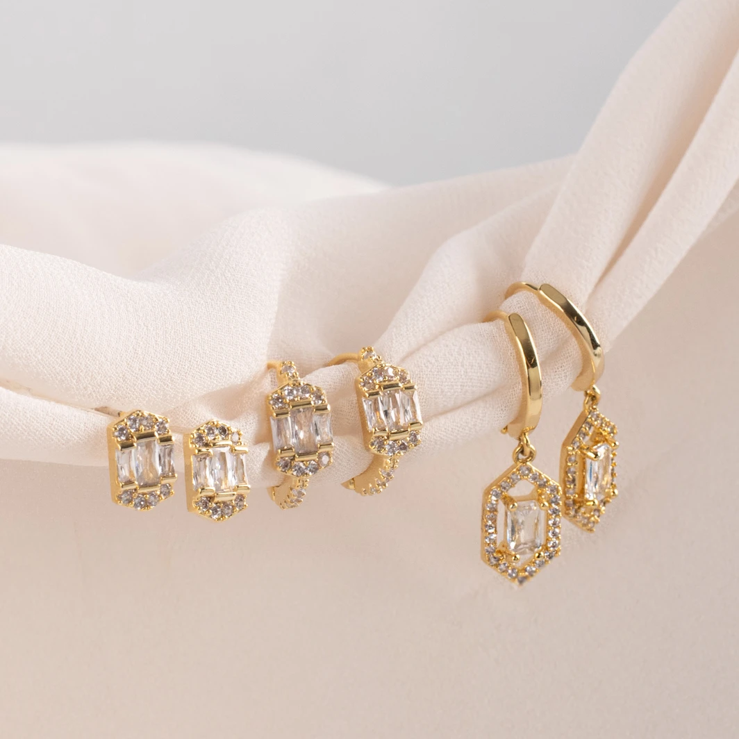 Chispas de Cristal Set de Aretes Malandra 24899