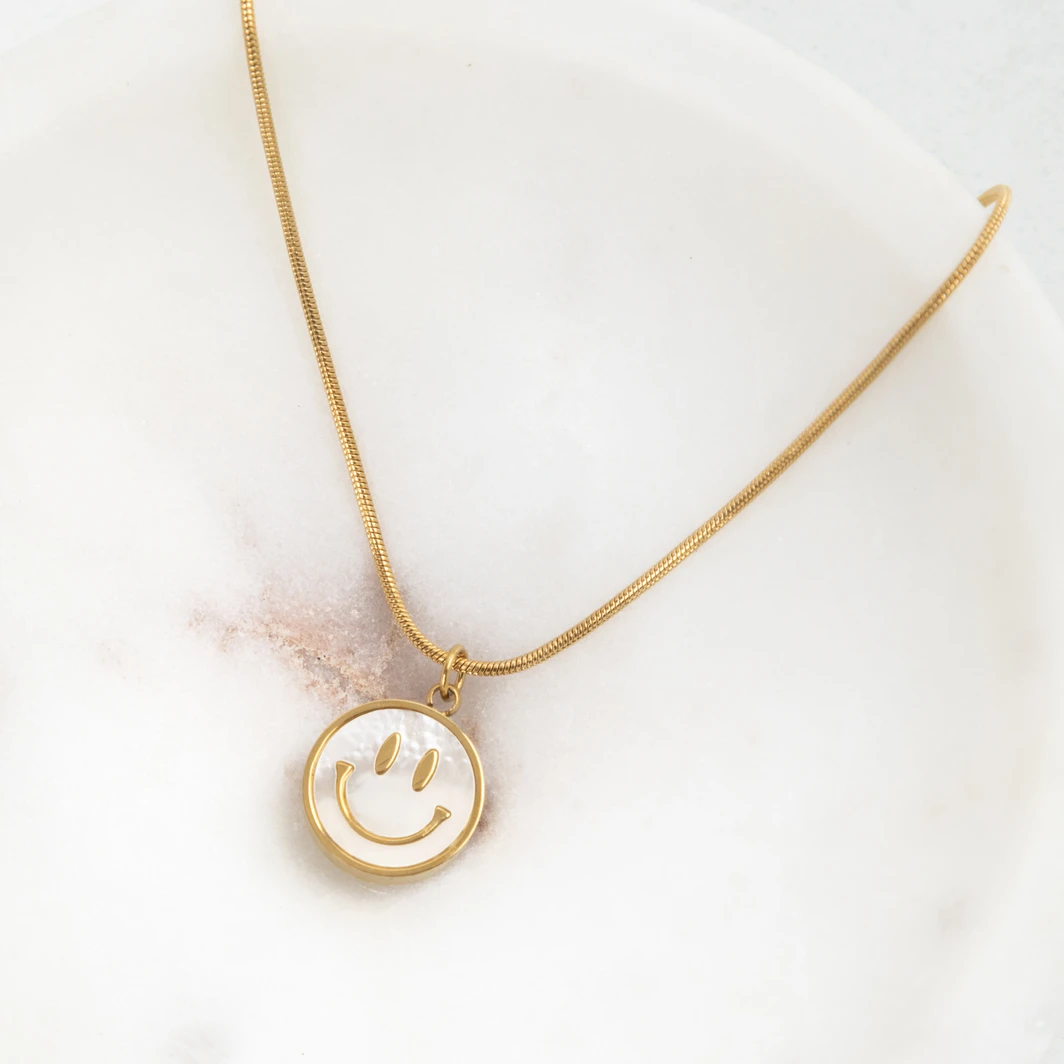 Collar Delgado Con Carita Feliz Lorenza 25059