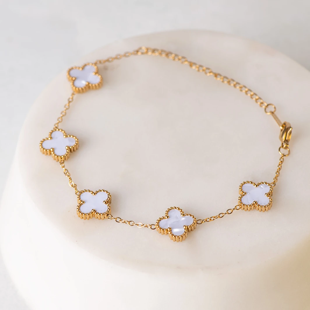 Amalaya White Clover Bracelet 25080