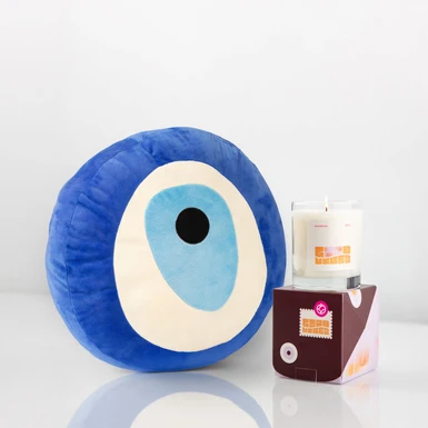 Ojo Turco Peluche con Vela Good Vibes 240gr 25093