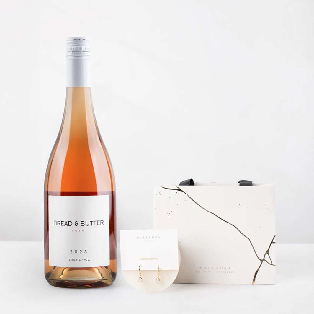 Vino Bread & Butter con Aretes Malandra 25111