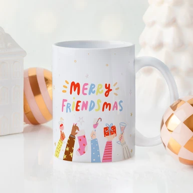 Personaliza Taza Diseño "Friendsmas" 15oz 25165-P